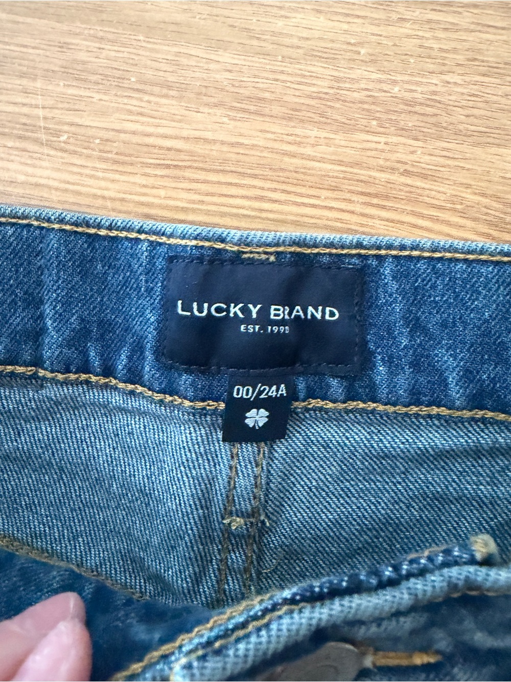 Lucky Brand Drew Mom High Rise Taper Jeans Medium Button Fly Women's - 00/24A - Picture 10 of 12